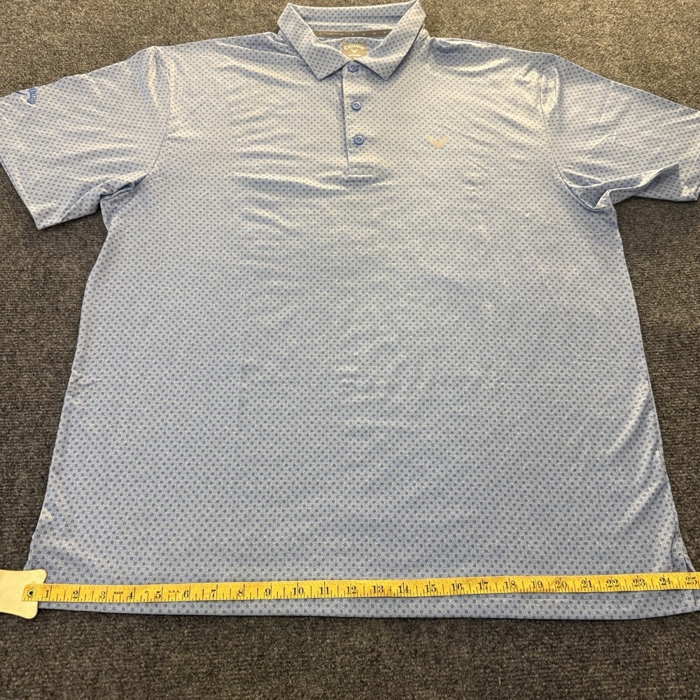 Callaway Golf Polo Shirt XL Blue Opti Dri Performance Stretch NWT - Picture 7 of 11